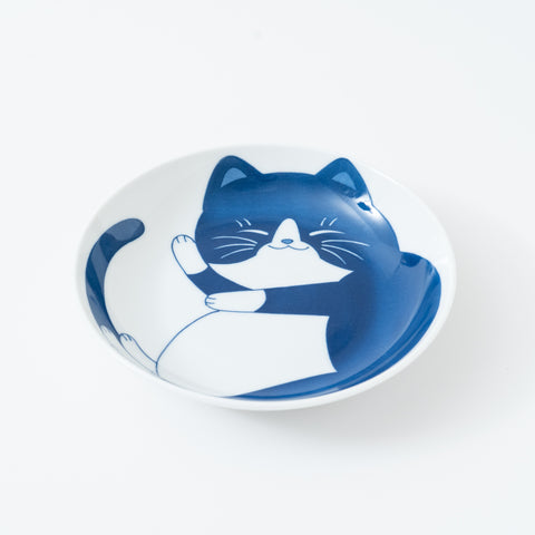 Neko Chigura Cat Mino Round Plate Medium