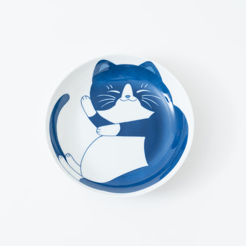 Neko Chigura Cat Mino Round Plate Medium