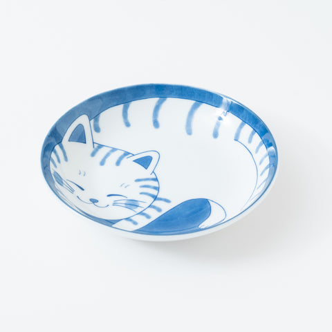 Neko Chigura Cat Mino Round Plate Medium