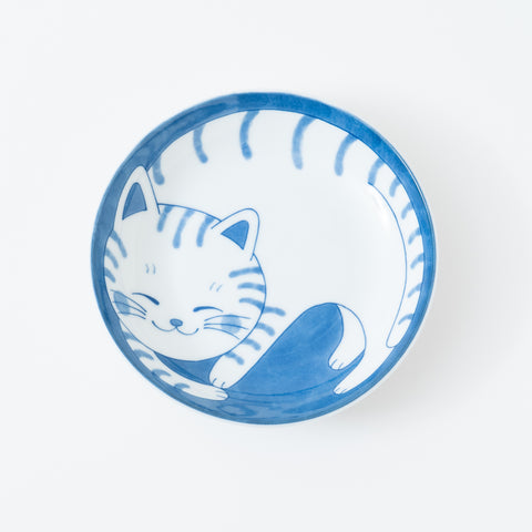Neko Chigura Cat Mino Round Plate Medium