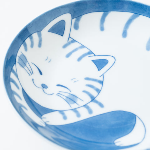 Neko Chigura Cat Mino Round Plate Medium