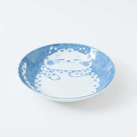 Neko Chigura Cat Mino Round Plate Medium