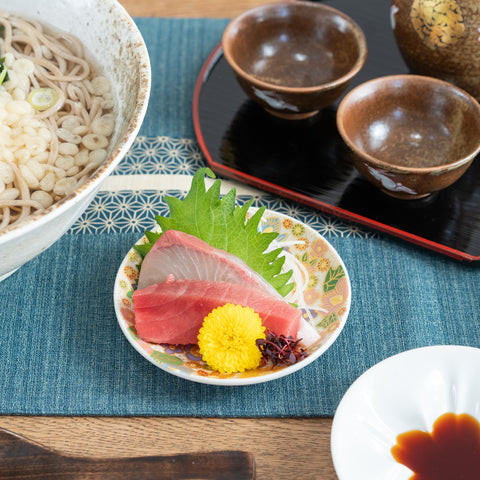 Modern Hanazume  Kutani Sauce Plate