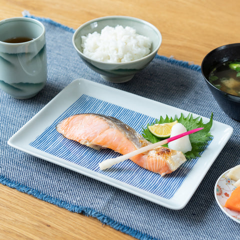 Kuvio Stripe Hasami Square Plate