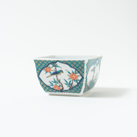 Flower and Bird Kutani Kobachi Bowl