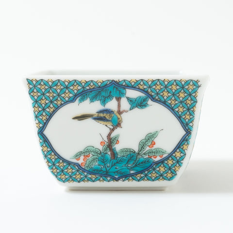 Flower and Bird Kutani Kobachi Bowl