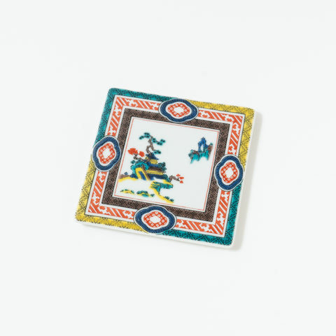 Seikou Kiln Traditional Pattern  Kutani Coaster