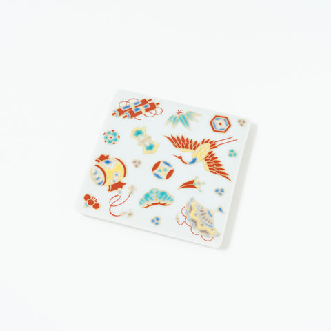 Seikou Kiln Traditional Pattern  Kutani Coaster