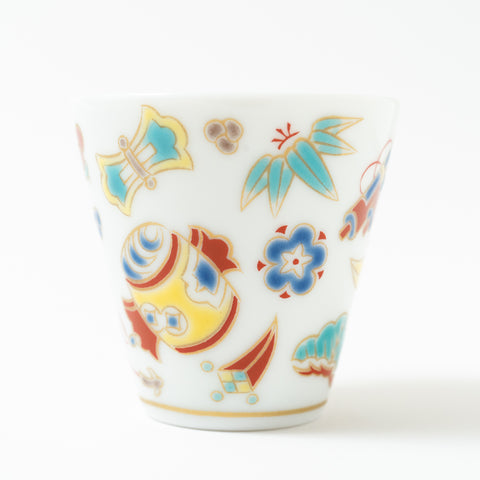 Seikou Kiln Traditional Pattern  Kutani Sake Cup