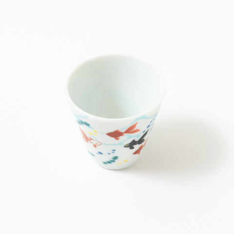 Seikou Kiln Traditional Pattern  Kutani Sake Cup