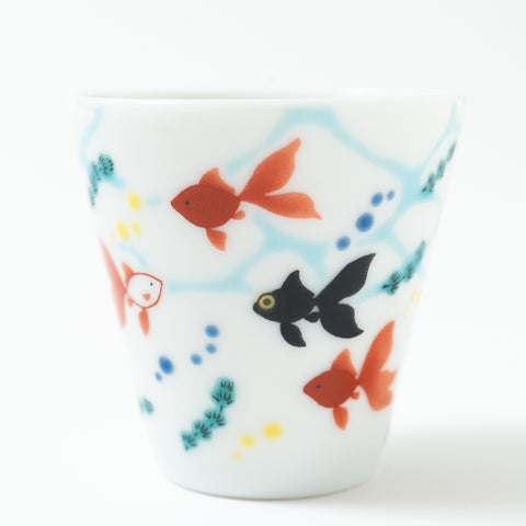 Seikou Kiln Traditional Pattern  Kutani Sake Cup