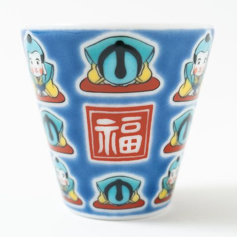 Seikou Kiln Traditional Pattern  Kutani Sake Cup