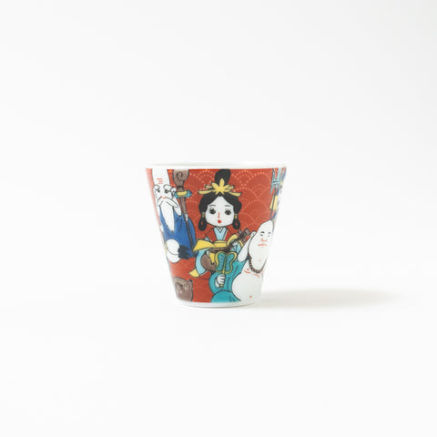 Seikou Kiln Traditional Pattern  Kutani Sake Cup