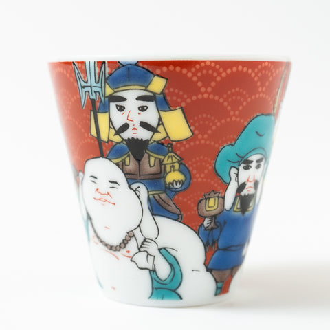 Seikou Kiln Traditional Pattern  Kutani Sake Cup