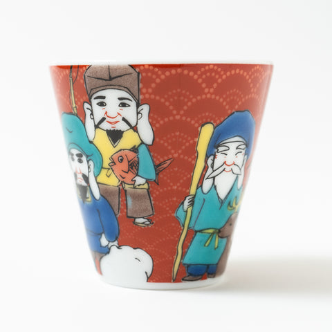 Seikou Kiln Traditional Pattern  Kutani Sake Cup