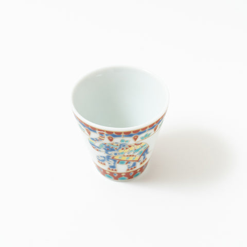 Seikou Kiln Traditional Pattern  Kutani Sake Cup