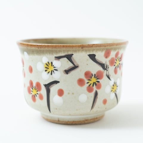 Plum Flower  Kutani Sake Set