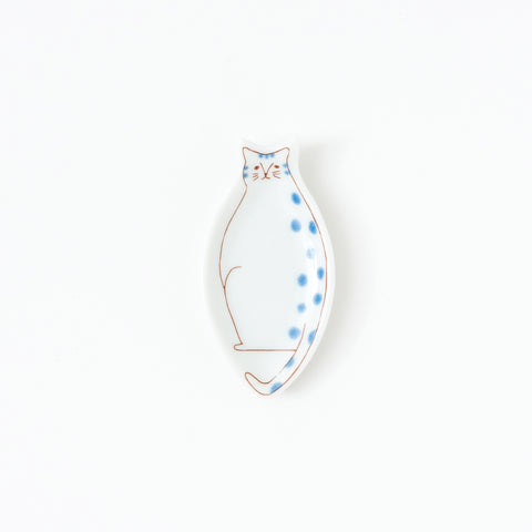 Harekutani Cat Kutani Chopstick Rest Set