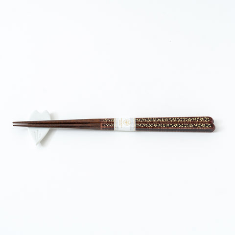 hiracre sakura Kutani Chopstick Rest Set