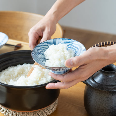 Fukuhou Kiln Tokusa  Hasami Rice Bowl