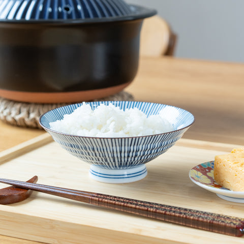 Fukuhou Kiln Tokusa  Hasami Rice Bowl