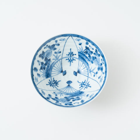 Fan Shape Pattern Gosu Arita Rice Bowl