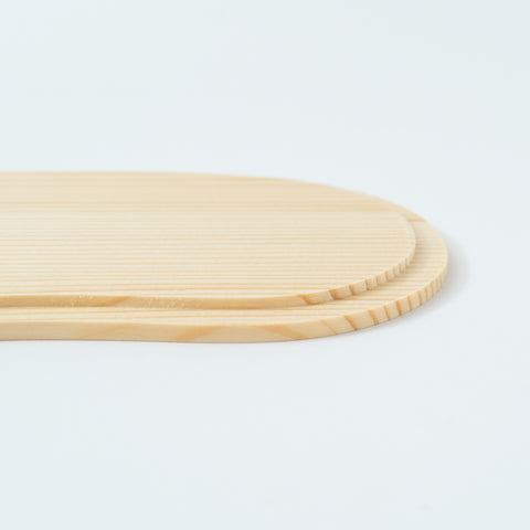 Double-Tier Oval Bamboo Bento Box