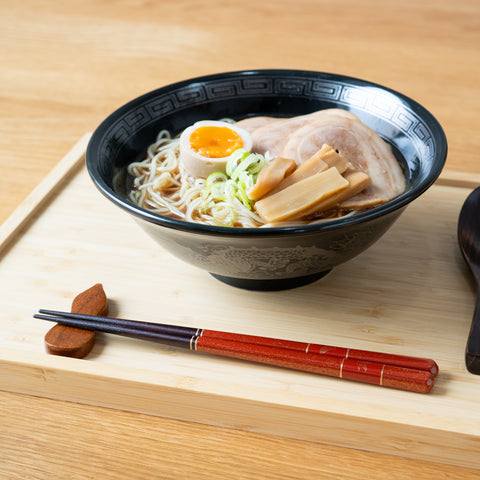 Ogishi Tadashi Shoten Wakasa-nuri Sakura Curved Gold Chopstick Set