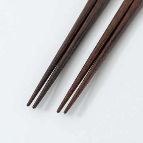 Fortune Crane and Turtle Wakasa-nuri Red Chopstick Set for Two