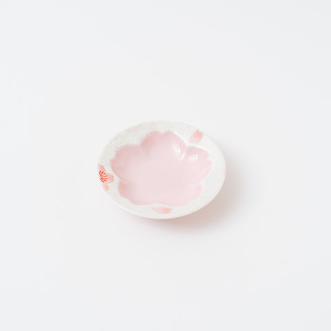 Tasei Kiln Lustrous Sakura Pink Arita Sauce Plate