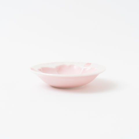 Tasei Kiln Lustrous Sakura Pink Arita Sauce Plate