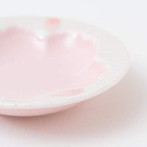 Tasei Kiln Lustrous Sakura Pink Arita Sauce Plate