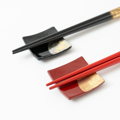 Issou Zuiun Maki-e  Wakasa Lacquerware  Chopstick Set For Two