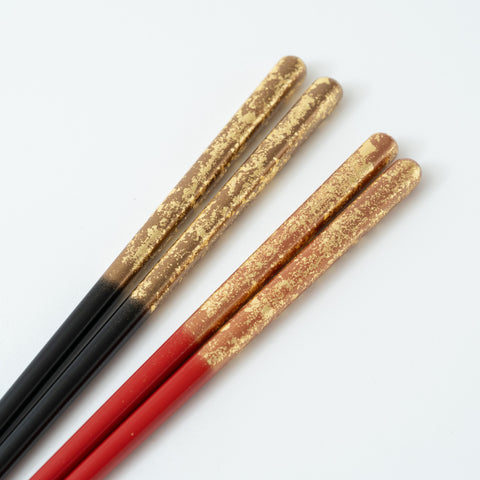 Issou Zuiun Maki-e  Wakasa Lacquerware  Chopstick Set For Two