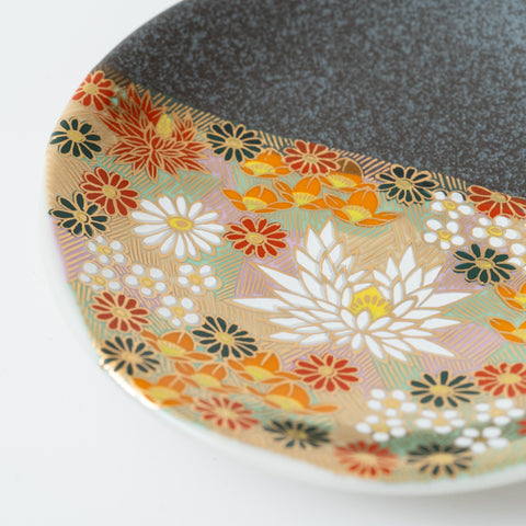 Hanazume Kutani Sauce Plate Set