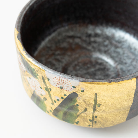 White Plum Kutani Matcha Bowl