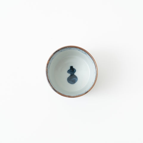 White Ko-Kutani Sansui Guinomi Kutani Sake Cup