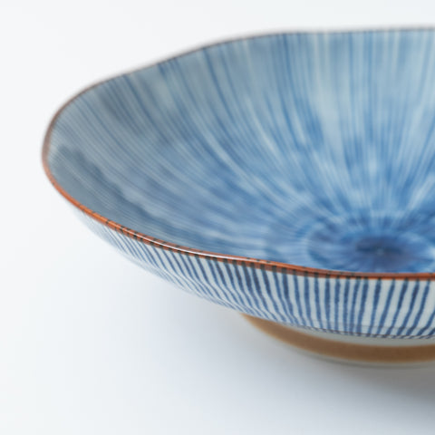 Fukuhou Kiln Tokusa Kutani Serving Bowl