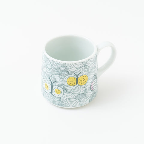 Harekutani Butterfly  Kutani Mug Cup