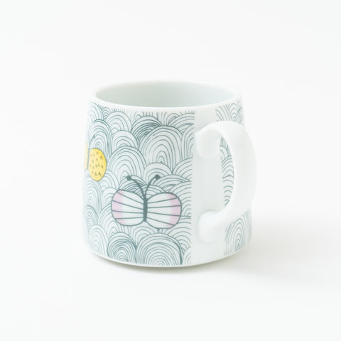 Harekutani Butterfly  Kutani Mug Cup