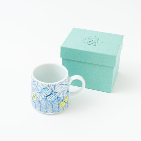 Harekutani Butterfly  Kutani Mug Cup