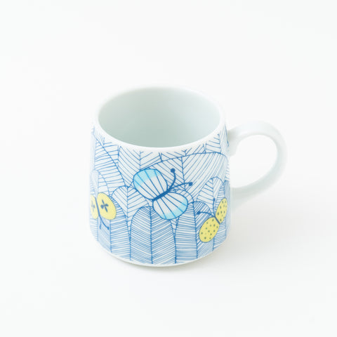 Harekutani Butterfly  Kutani Mug Cup