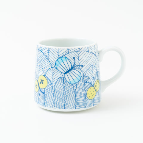 Harekutani Butterfly  Kutani Mug Cup