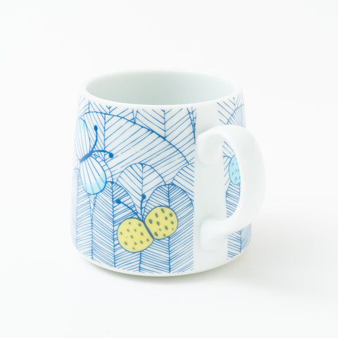 Harekutani Butterfly  Kutani Mug Cup