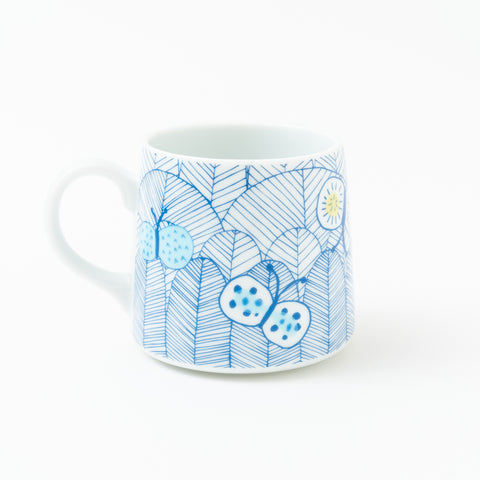 Harekutani Butterfly  Kutani Mug Cup