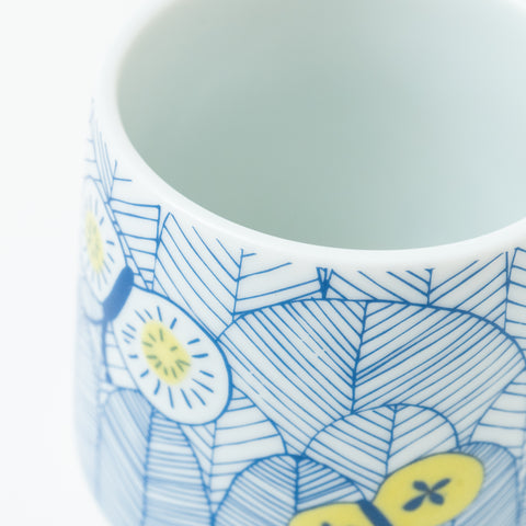 Harekutani Butterfly  Kutani Mug Cup