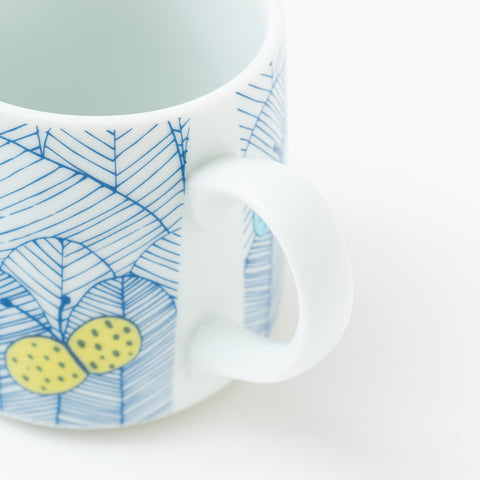 Harekutani Butterfly  Kutani Mug Cup