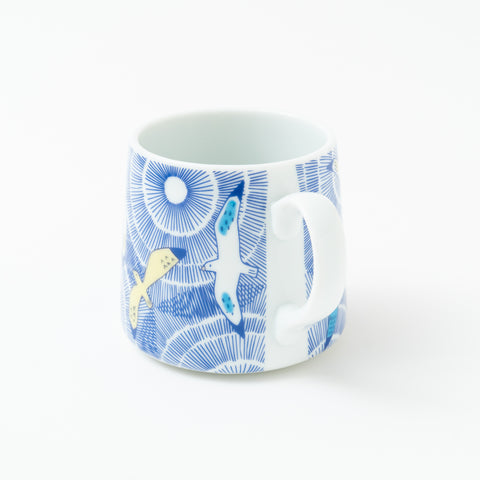 Harekutani Seagull  Kutani Mug Cup