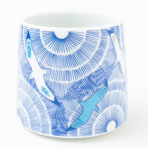 Harekutani Seagull  Kutani Mug Cup