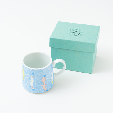 Harekutani Seagull  Kutani Mug Cup